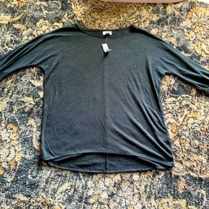 Brand new charcoal dolman sleeve sweater